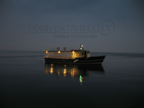 Motor ship on Garda lake